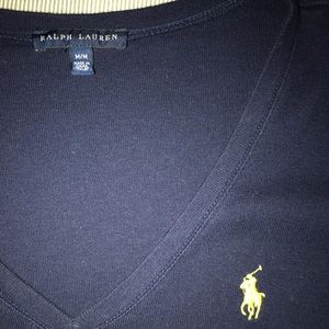 Ralph Lauren Blue V Neck T Shirt